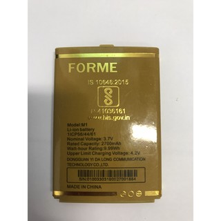 Pin Forme D10 - Model pin M1, dung lượng pin 2700mAh