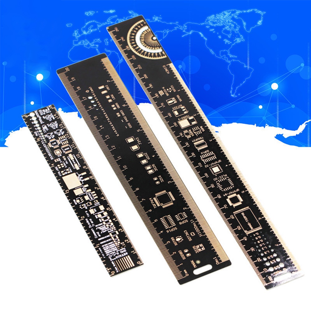 PCB Ruler for Electronic Engineers Geeks Makers Arduino Fans PCB Reference Ruler PCB Packaging Unit burang