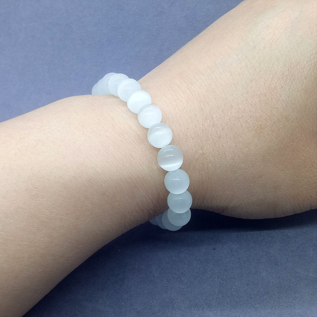 Vòng Tay May Mắn Hình Mắt Mèo 6-12mm