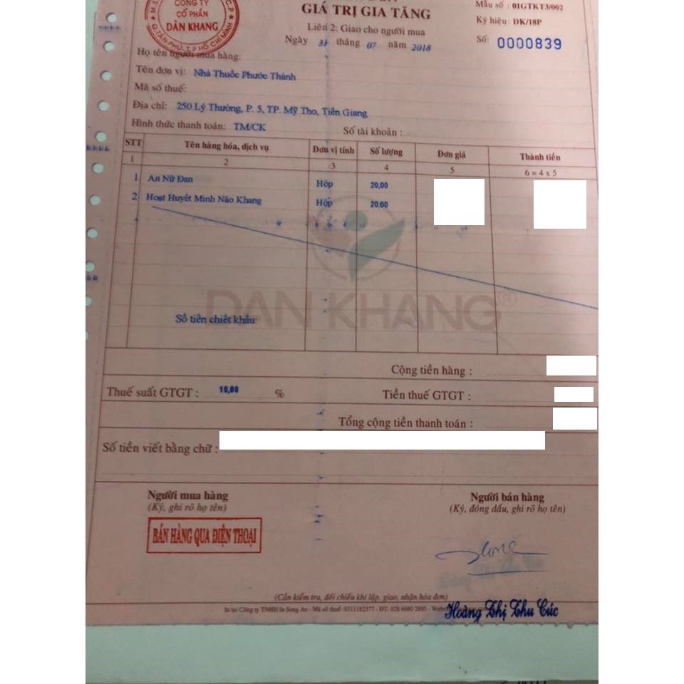 ✅ TPCN An Nữ Đan 60 viên