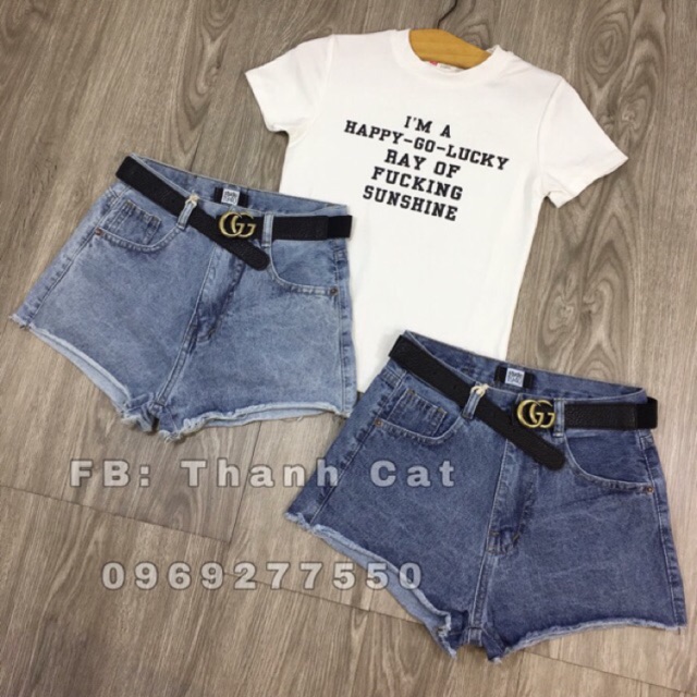 [Mã WASTUP5 giảm 10% tối đa 20K đơn 99K] Quần short jean lưng cao hình thật kèm video | BigBuy360 - bigbuy360.vn