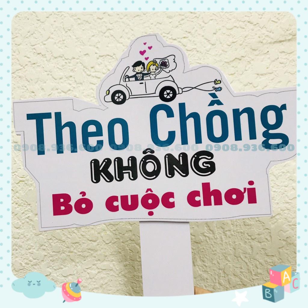 Bảng cầm tay sinh nhật - bảng cầm tay đám cưới - bảng hashtag cầm tay dễ thương 30cm