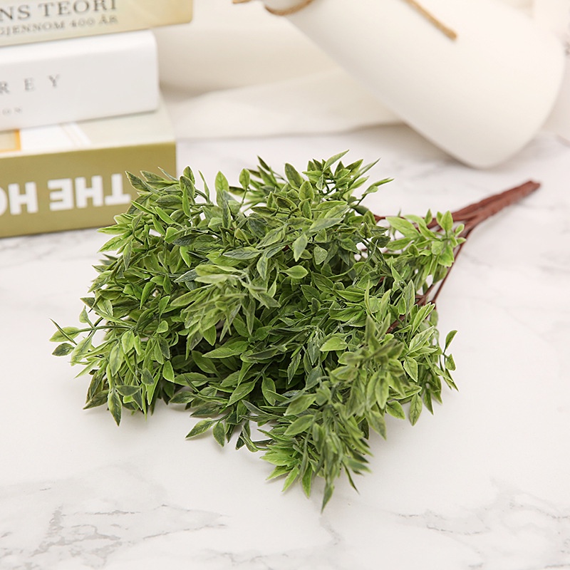 Chậu Hoa Cỏ Ớt Nhân Tạo Bằng Nhựa Trang Trí Ban Công/Sân Vườn/Ban Công