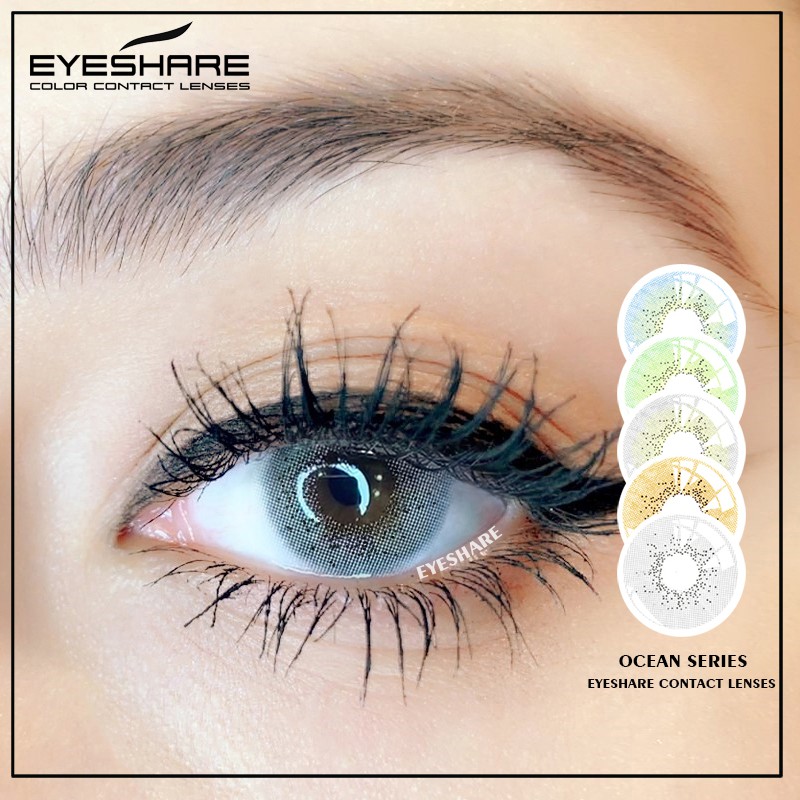 EYESHARE Cặp Kính Áp Tròng Trang Điểm Mắt Cuốn Hút Thời Trang