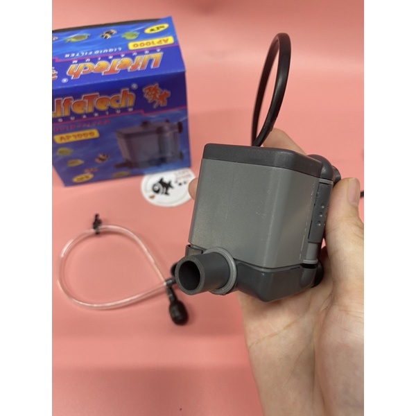 Máy bơm nước hồ cá dạng nằm Lifetech AP 1000 - Bơm chìm ap1000 cho bể cá