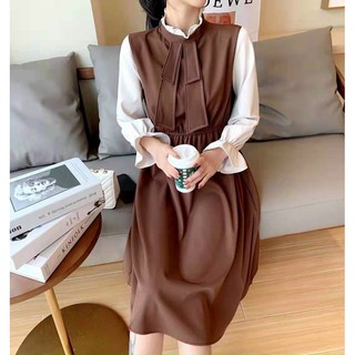 Váy xoè cổ bèo chất đẹp