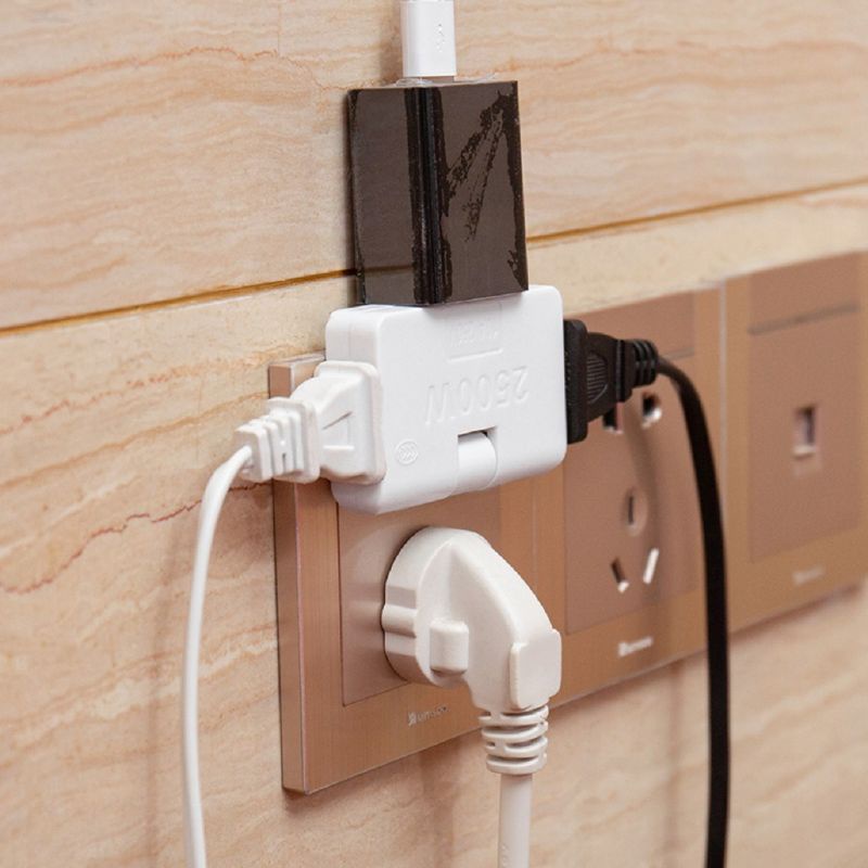 Ổ Cắm Điện Mini Chia 3 Cổng Chịu Tải Cao Tiện Lợi (c9)