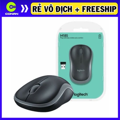 Chuột mouse không dây Logitech Laser M185 dùng cho laptop vi tính