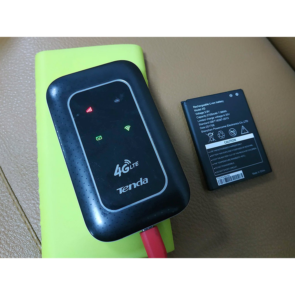 Pin Phát Wifi 4G Tenda 4G180, 4G185 2100mAh. Chính hãng