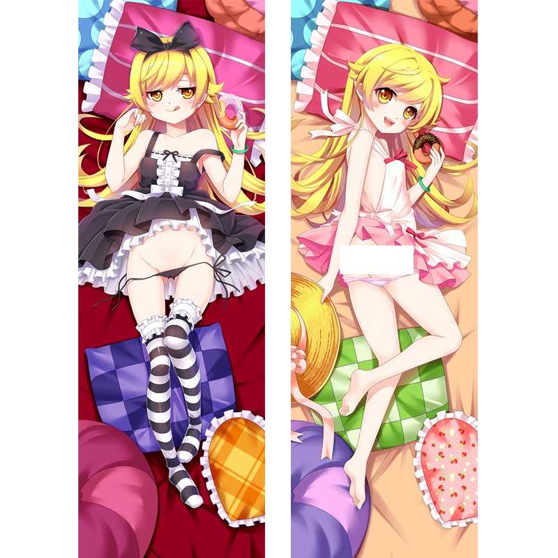 Vỏ Gối Ôm Hai Mặt In Hình Anime Bakemonogatari Sakura 3D Gợi Cảm Cho Nữ