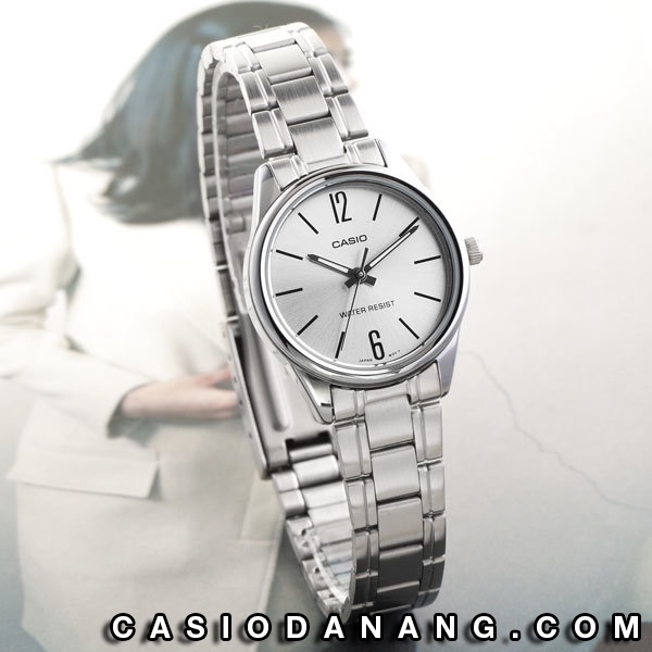 Đồng hồ nữ dây kim loại Casio chính hãng Anh Khuê LTP-V005D-7BUDF (28mm)