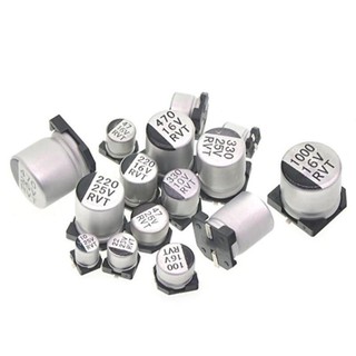 Set 10 tụ điện nhôm 1uf-220uf Smd 6.3v 47uf 100uf 220uf 470uf 1000uf chất lượng cao