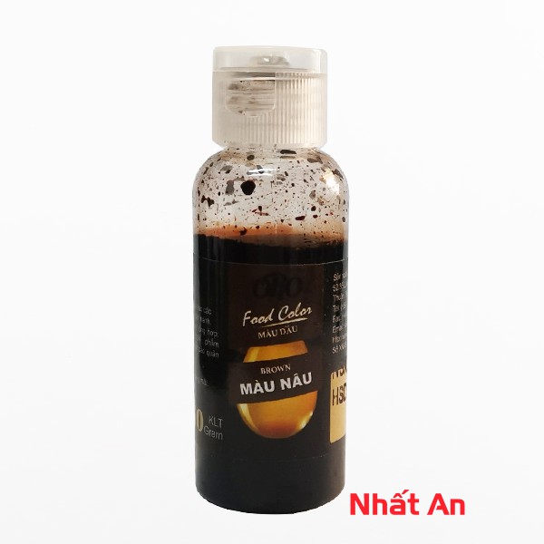 Màu nước thực phẩm Nâu ORO 50gr