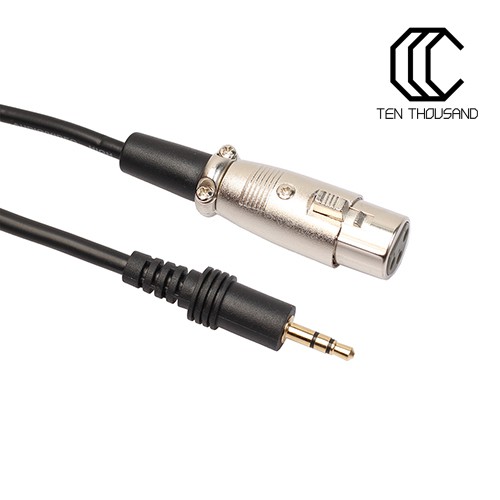 Dây cáp gắn micro đầu cắm 0Ft 1/8 Inch 3.5mm sang lỗ cắm XLR 3 Pin