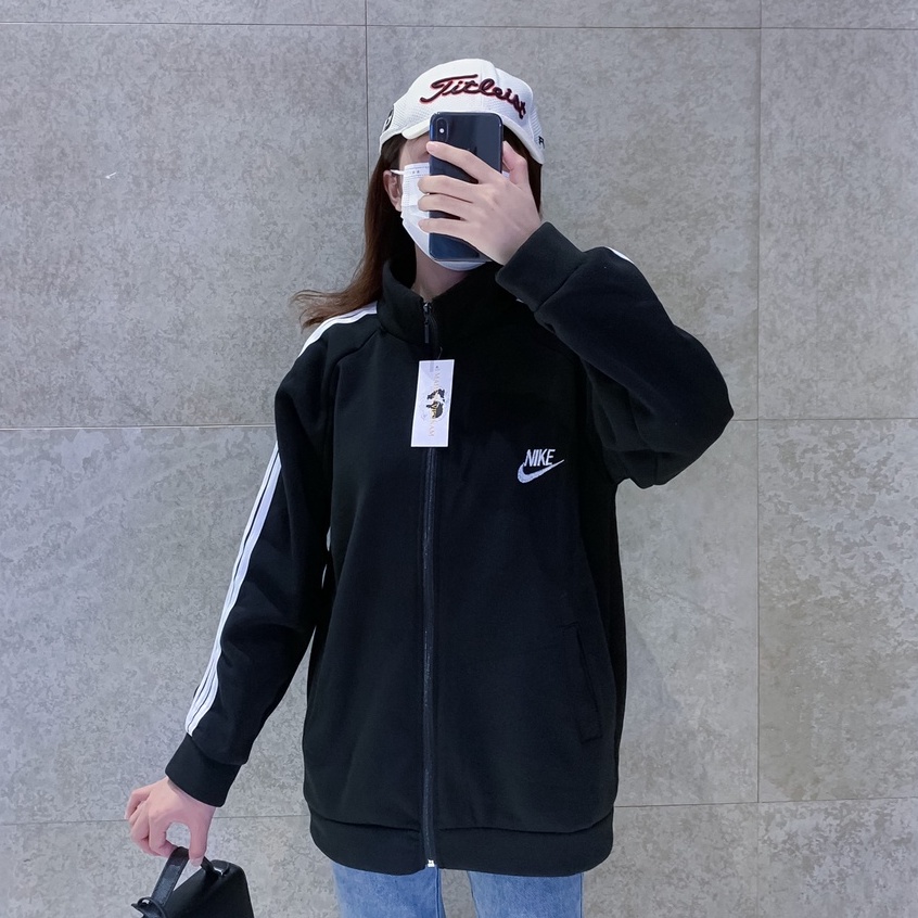 Áo Khoác Thể Thao Nữ Chất Nỉ - Áo Khoác Thể Thao 3 Sọc - Phù hợp với đi học, đi làm hoạt động thể thao | BigBuy360 - bigbuy360.vn