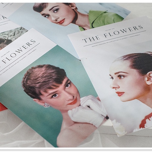 Link 1-Postcard, Bìa decor mẫu hoa lá trang trí chụp ảnh 15x20cm