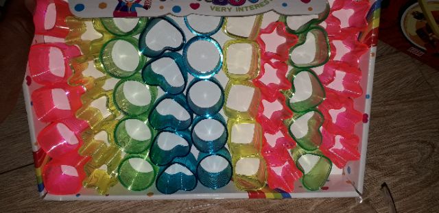 Sét 45 cái lò xo bằng nhựa có nhiều màu sắc và mẫu loại nhỏ