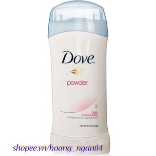 Hot sáp dove 74g powder khử mùi dưới cánh tay cho nữ suốt 24h chính hãng 2020