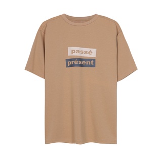 Áo thun tay lỡ cao cấp oversize passe' màu nâu chất cotton pha poly mềm mịn Fnos