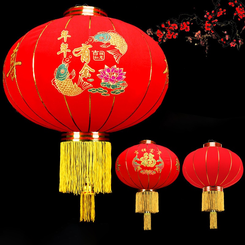 Lồng Đèn Đỏ May Mắn Treo Trang Trí Năm Mới 2023