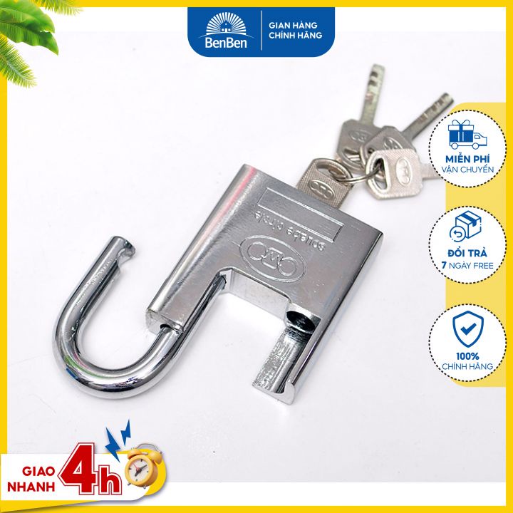 Ổ khóa chống cắt size lớn 60F màu bạc thiết kế chống trộm, chống sét thích hợp làm ổ khóa nhà khóa cổng - Ben Ben