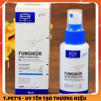 Thuốc xịt AlkinLAB Fungikur 50 ml - Đặc trị nấm, viêm da có mủ dành cho chó, mèo, thú cưng