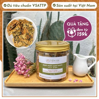 Bánh ngói hạnh nhân hạt bí mè đen - Bánh cho người ăn kiêng, tiểu đường - Hộp 130g