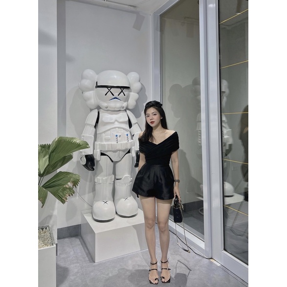 A0607 Áo vạt chéo ngực trễ vai