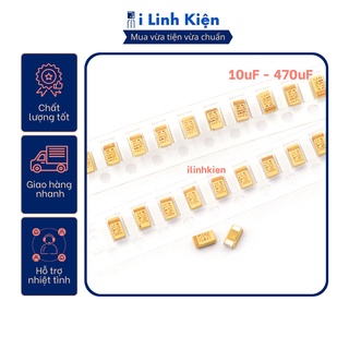 Tụ tantalum smd 10v 10uf - 22uf chất lượng tốt