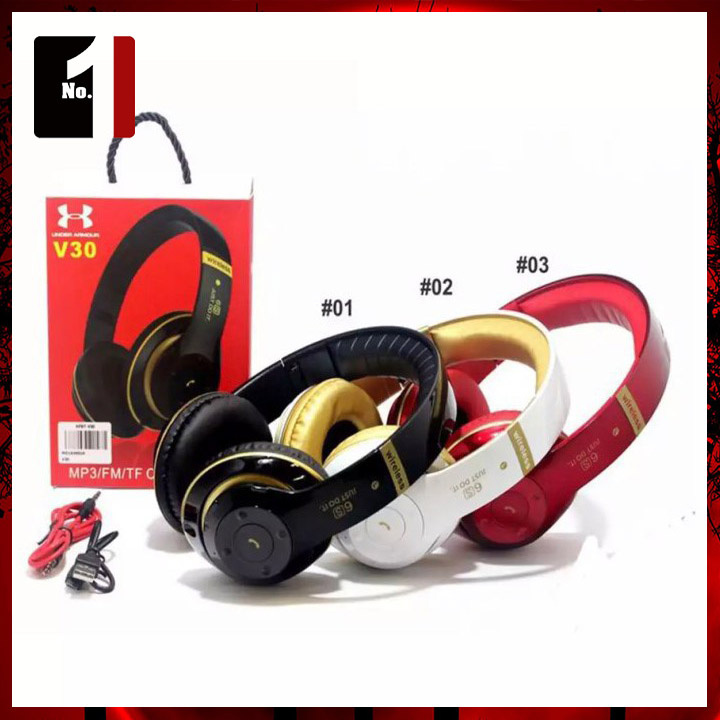 Tai Nghe Chụp Tai Headphone Bluetooth Không Dây JBL V30 Tai Nghe Nhạc Điện Thoại Blutooth