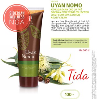 Dầu Thoa Xương Khớp UYAN NOMO Joint Comfort Natural Relief Cream - Siberian Wellness - Xuất Xứ NGA
