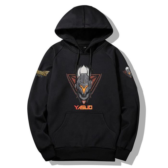 🎁HOT💥 Áo Yasuo liên minh hoodie dài tay mũ trùm đầu sP yêu thích ❤