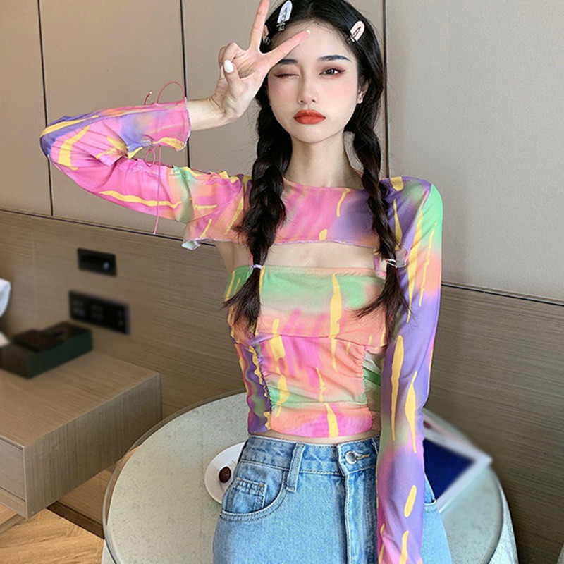 Áo Trễ Vai Tay Dài Thời Trang Dành Cho Nữ