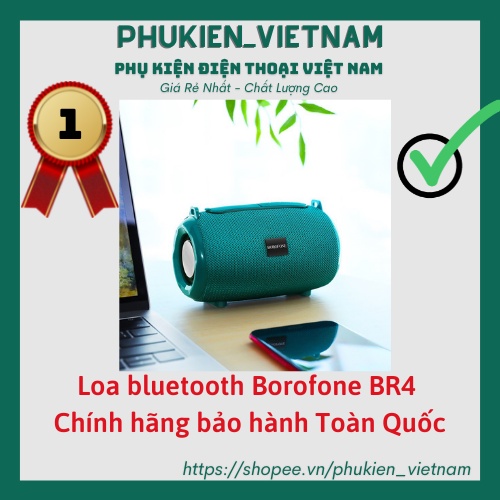 Loa Bluetooth Borofone BR4 - Hàng chính hãng bảo hành Toàn Quốc