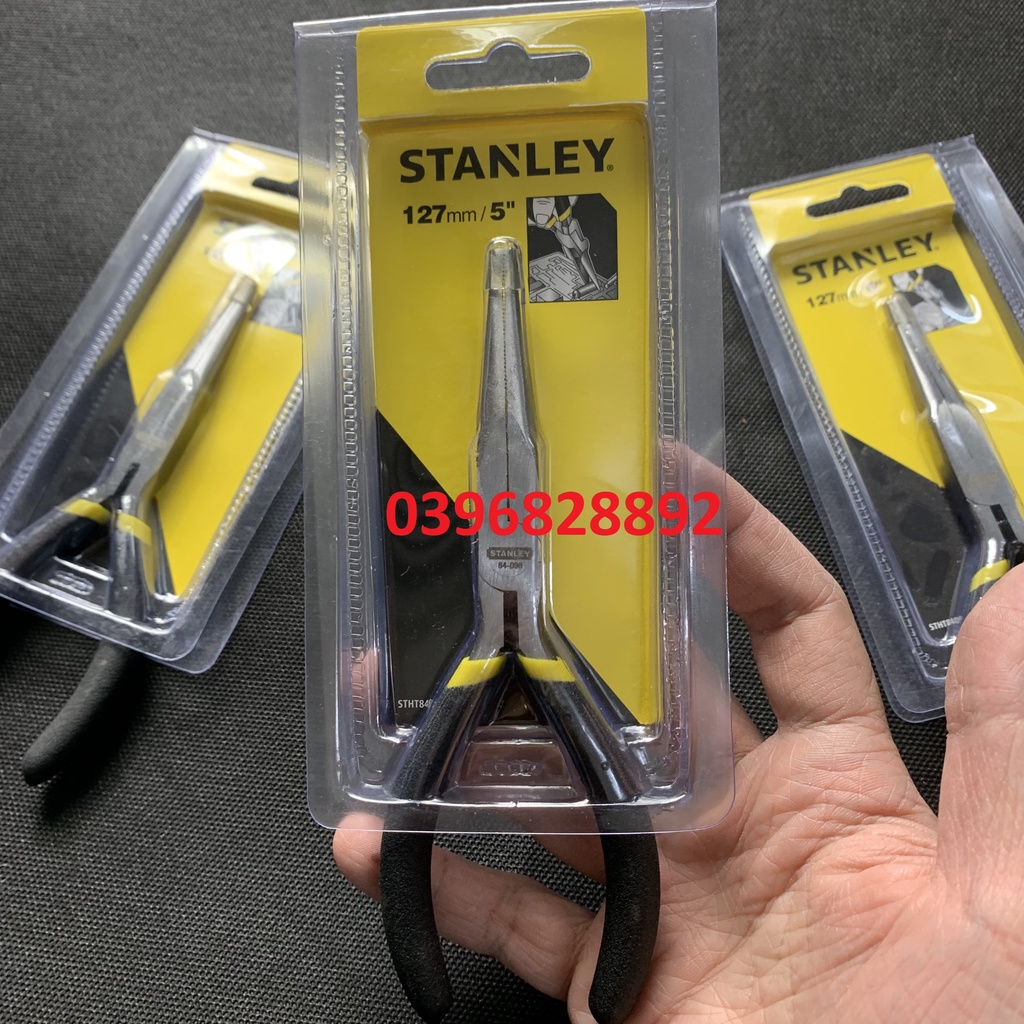 Kìm nhọn mỏ dài 5&quot;/127mm Stanley 84-096