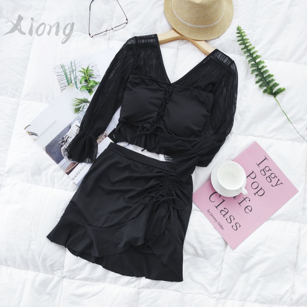 Đồ Bơi Nữ Một Mảnh Dài Tay Cổ Tròn Quyến Rũ | BigBuy360 - bigbuy360.vn