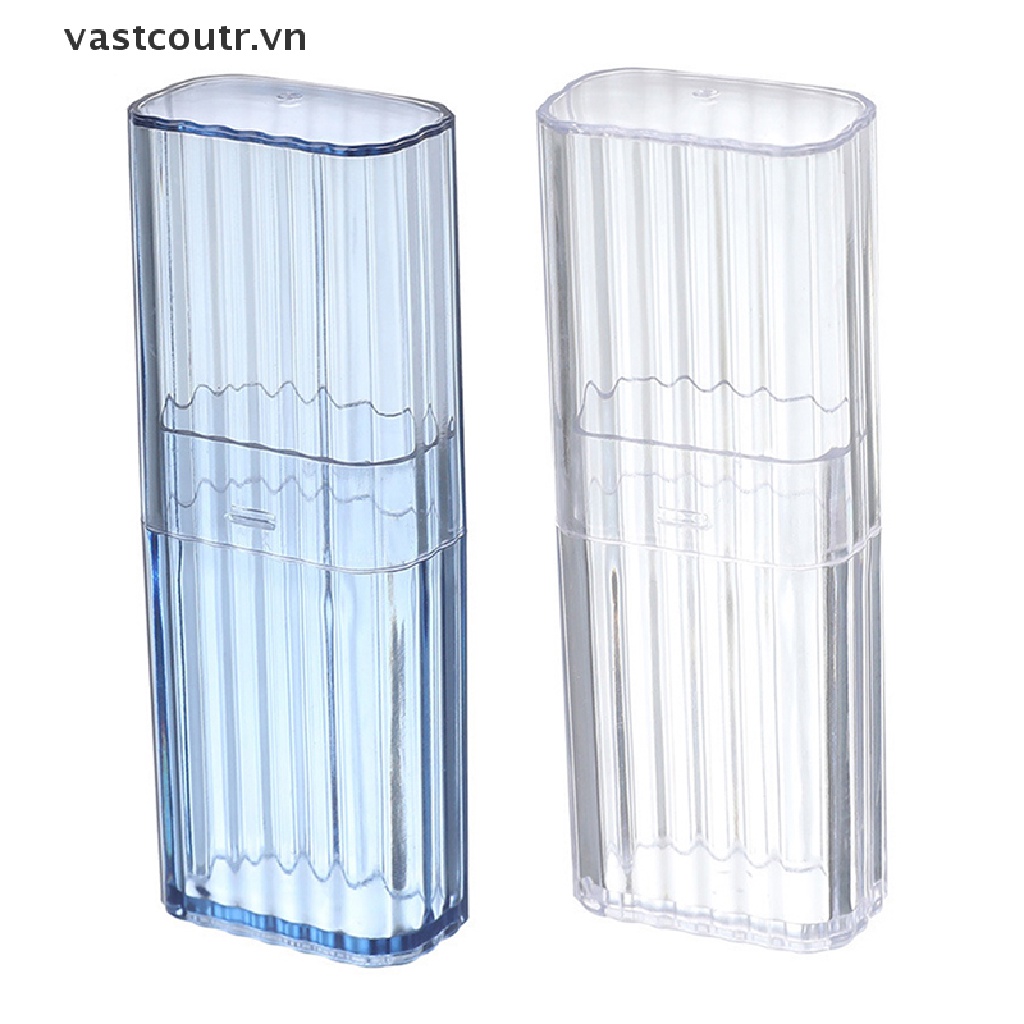Hộp Trong Suốt Đựng Tăm Bông / Tăm Xỉa Răng Tiện Dụng