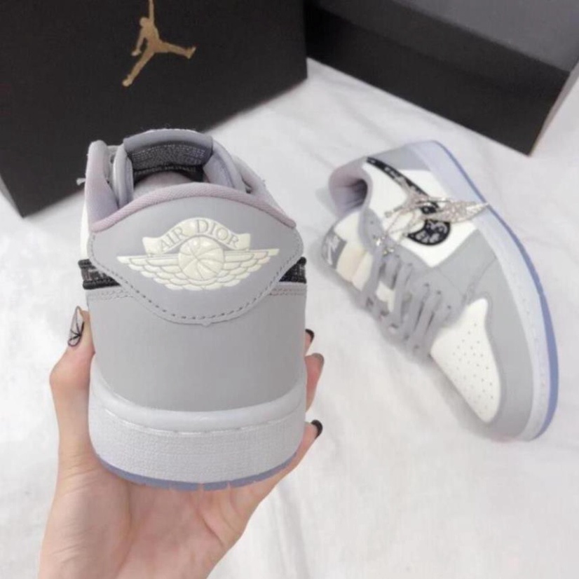 [Full Box Bill ]Giày jd dior cổ cao + cổ thấp nam nữ màu xám bản cao cấp | BigBuy360 - bigbuy360.vn