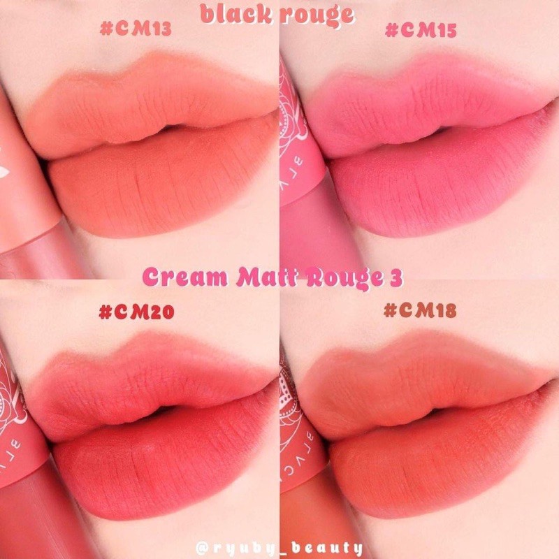 [CM13-CM22] Son Kem Black Rouge Cream Matt Rouge 3