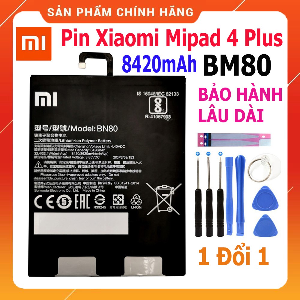 Pin Xiaomi Mipad 4 plus 🔥 HÀNG ZIN CHÍNH HÃNG 🔥 Bảo hành lâu dài