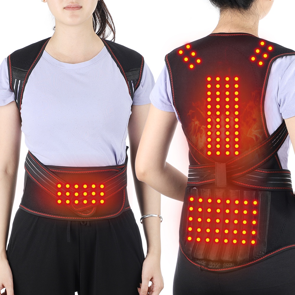 Agdoad Đai Đeo Hỗ Trợ Điều Chỉnh Tư Thế Lưng Vai Giảm Đau Tự Làm Nóng