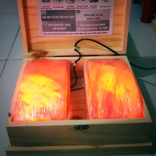 ĐÁ MUỐI HIMALAYA - 2 Cục Mặt Cong - Tặng kèm 2 bóng đèn - HÀNG LOẠI 1