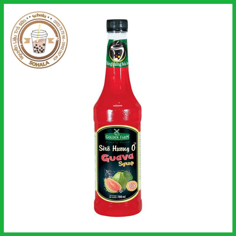 Siro Golden farm 700ml vị ĐÀO (Mama Rosa mẫu mới)