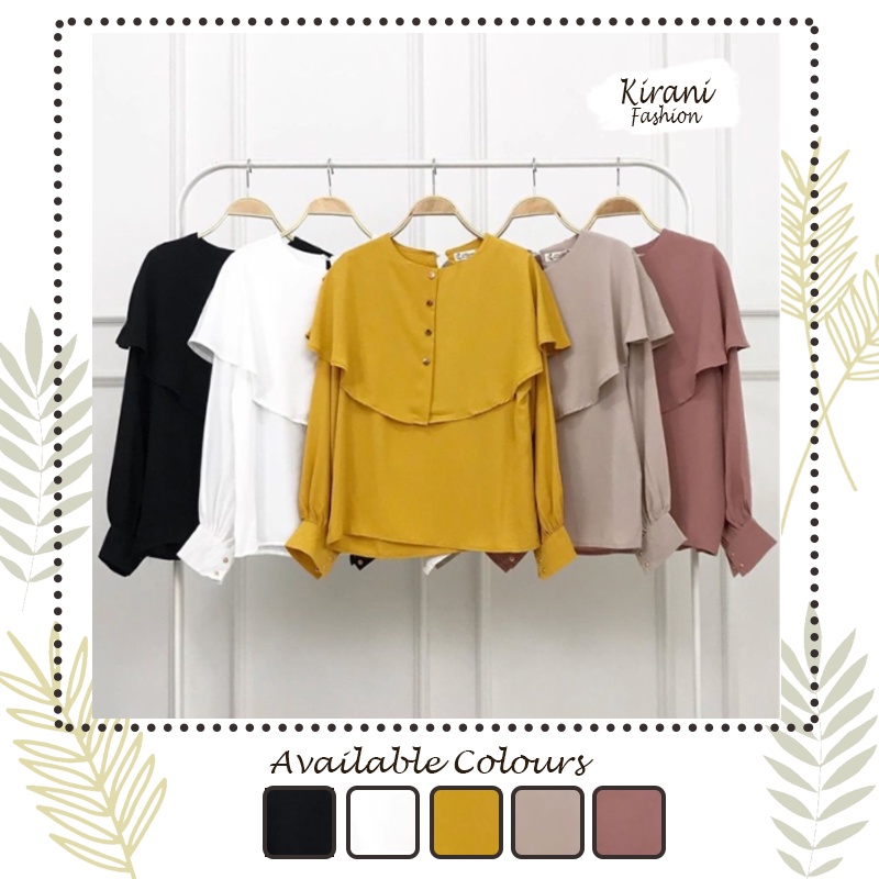 Shopee haul GH83 - Áo Sơ Mi Tay Dài Có Cổ Chất Liệu Thân Thiện Với Môi Trường Phong Cách Hàn Quốc Dành Cho Sinh Viên Đại Học Trang Trọng