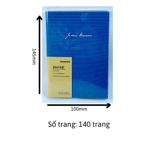 Sổ tay ghi chép A6 nhỏ gọn bìa trơn nhiều màu sắc Heeton A50780
