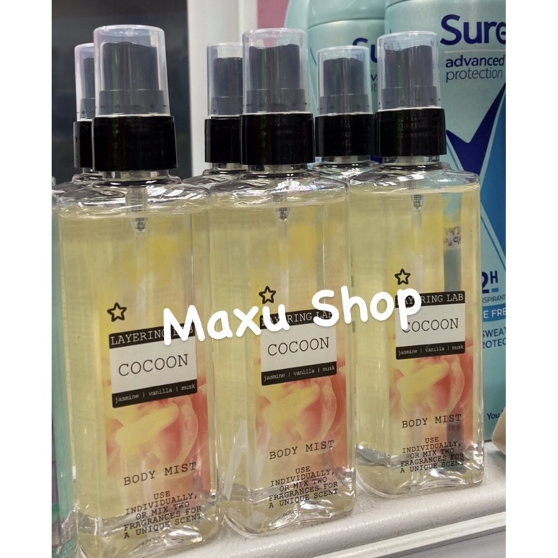 Xịt thơm toàn thân Superdrug Layering Lab Body Mist 100ml