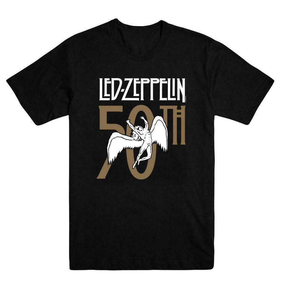 Áo Thun In Logo Led Zeppelin 50th Size S M L Xl3Xl