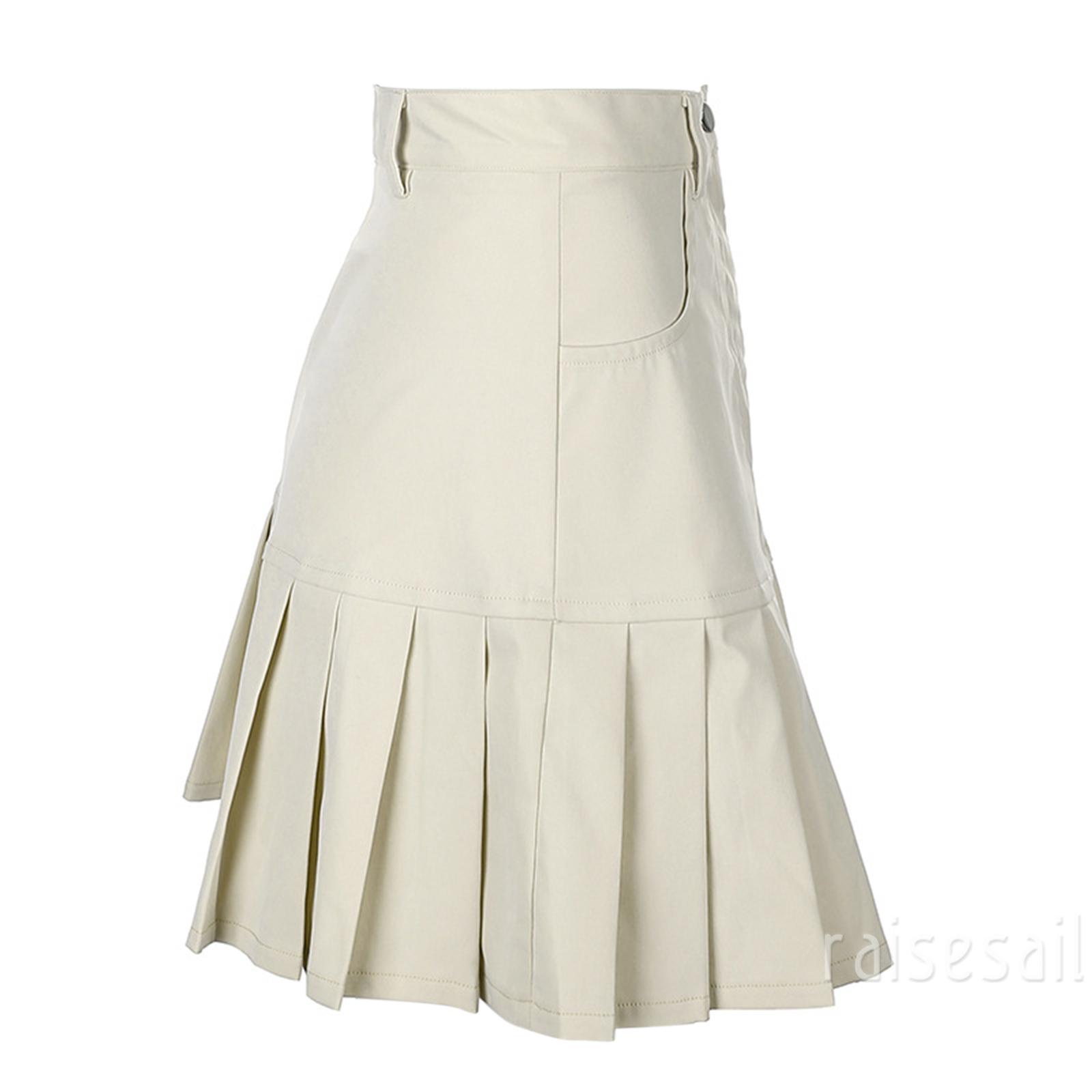 Chân Váy Chữ A Lưng Cao Màu Trơn Thời Trang Cho Nữ | BigBuy360 - bigbuy360.vn