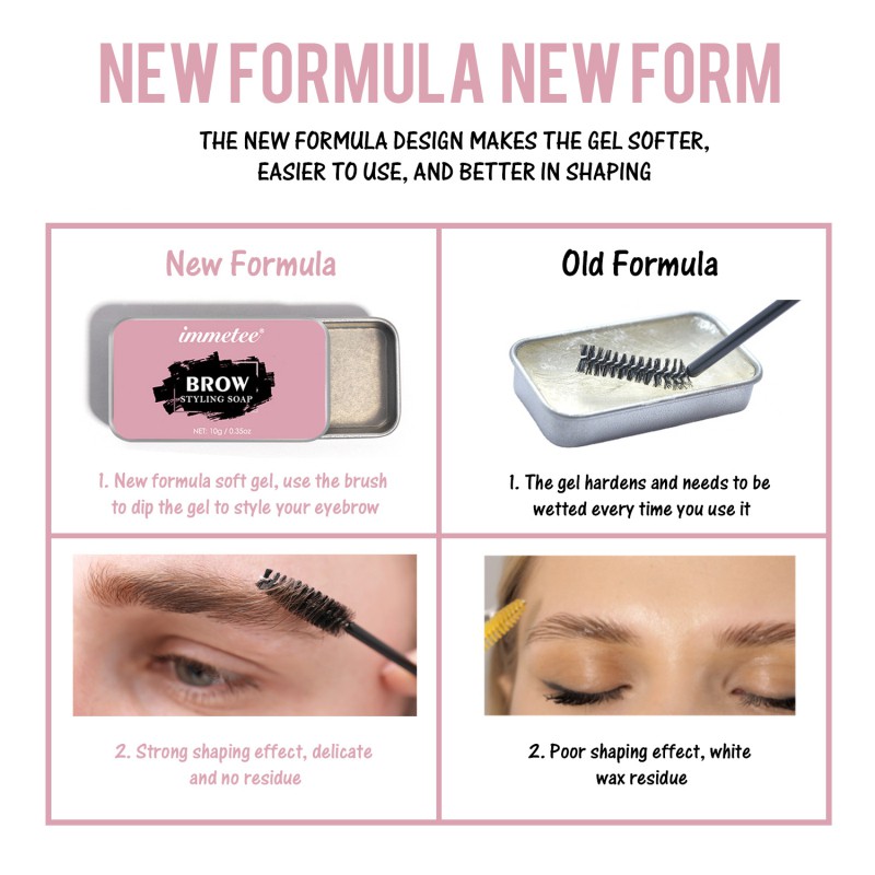 [Hàng mới về] Kem Tạo Kiểu Định Hình Lông Mày Không Màu Lâu Trôi Trang Điểm Tự Nhiên | BigBuy360 - bigbuy360.vn