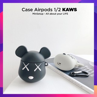 Case airpods KAWS ️🔔FREESHIP EXTRA🔔 Vỏ bao airpods 1-2 silicon đựng tai nghe không dây